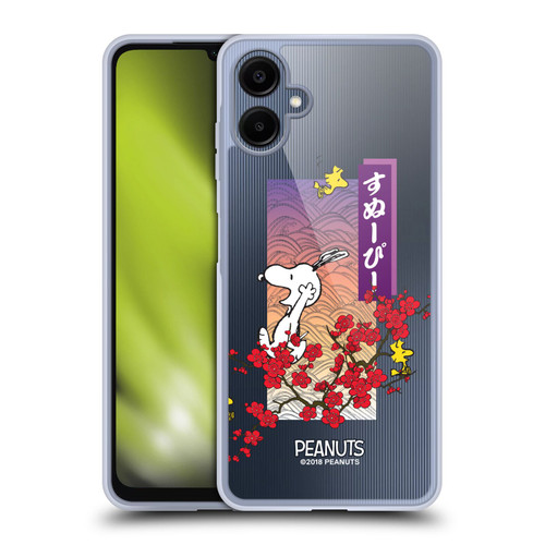 Peanuts Oriental Snoopy Cherry Blossoms 2 Soft Gel Case for Samsung Galaxy A06 4G