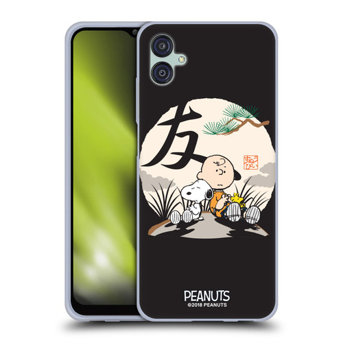 Peanuts Oriental Snoopy Charlie Brown Soft Gel Case for Samsung Galaxy M04 5G / A04e