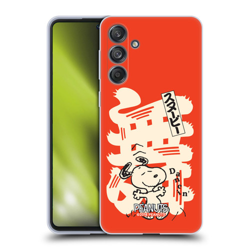 Peanuts Oriental Snoopy Dancing Soft Gel Case for Samsung Galaxy M55 5G