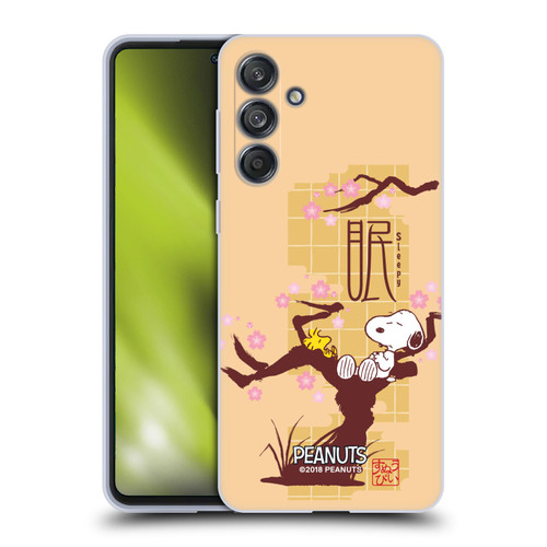 Peanuts Oriental Snoopy Sleepy Soft Gel Case for Samsung Galaxy M55 5G