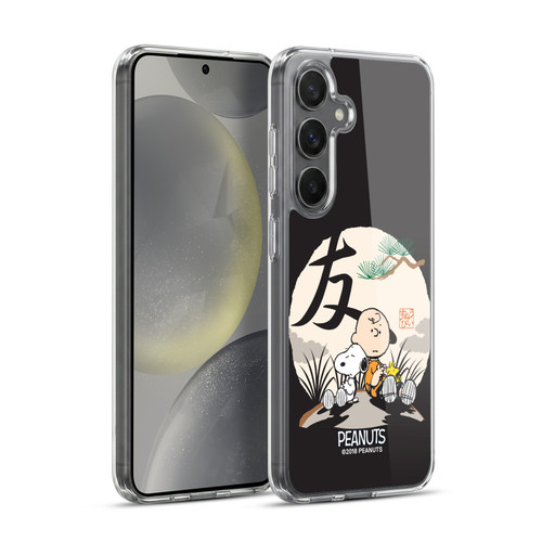 Peanuts Oriental Snoopy Charlie Brown Soft Gel Case for Samsung Galaxy S24+ 5G & MagSafe