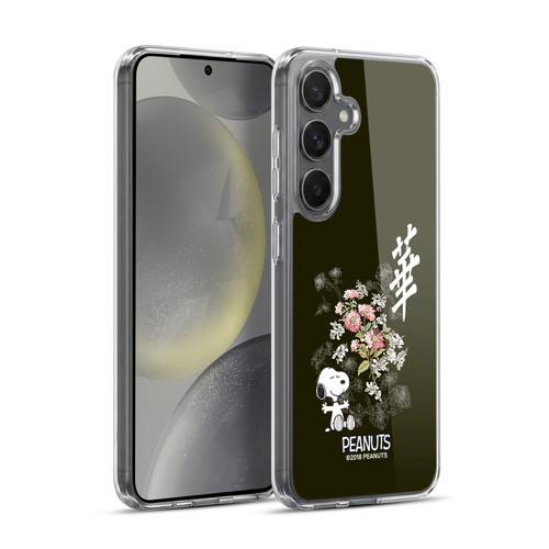 Peanuts Oriental Snoopy Floral Soft Gel Case for Samsung Galaxy S24+ 5G & MagSafe