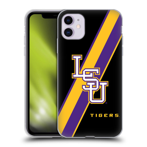 Louisiana State University LSU Louisiana State University LSU Stripes Soft Gel Case for Apple iPhone 11