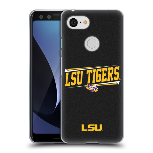 Louisiana State University LSU Louisiana State University LSU Double Bar Soft Gel Case for Google Pixel 3