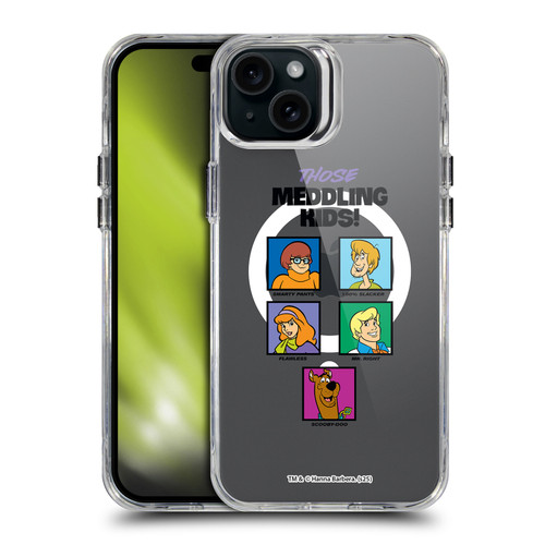 Scooby-Doo Character Art Meddling Kids SHOCKPROOF BUMPER CASE COMPATIBLE WITH Apple iPhone 15 Plus & MAGSAFE