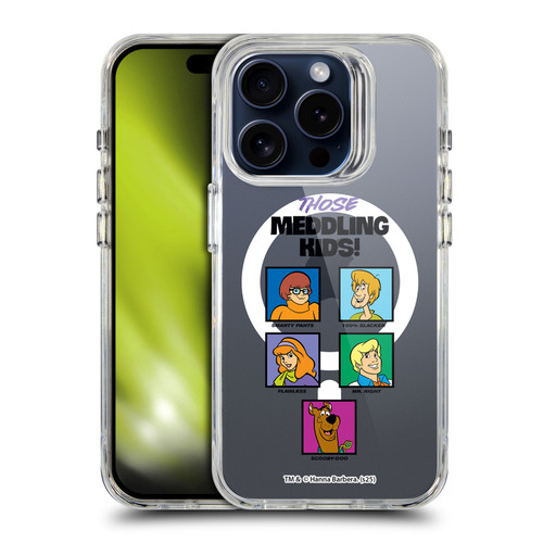 Scooby-Doo Character Art Meddling Kids SHOCKPROOF BUMPER CASE COMPATIBLE WITH Apple iPhone 15 Pro & MAGSAFE