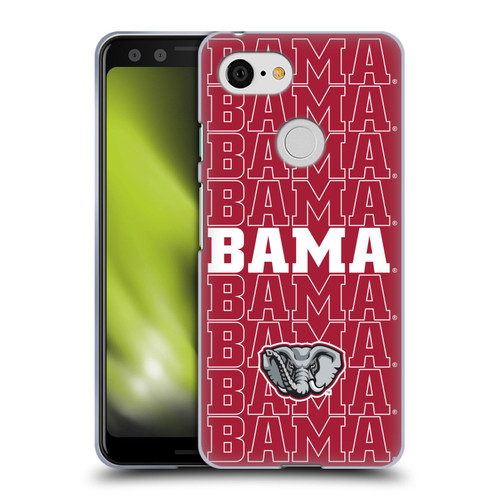 University Of Alabama UA The University Of Alabama Art Bama Soft Gel Case for Google Pixel 3
