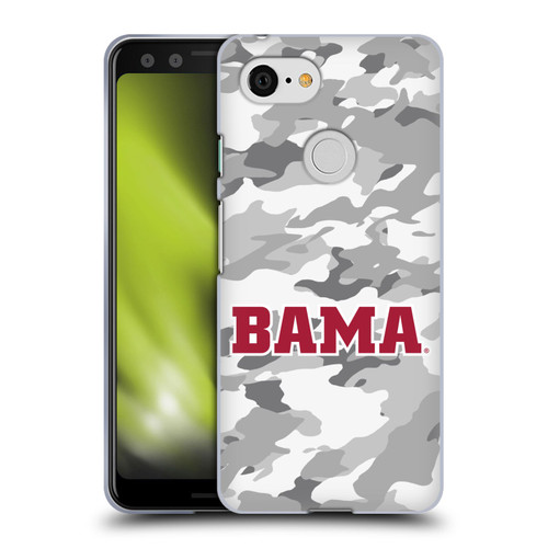 University Of Alabama UA The University Of Alabama Art Camou Winter Soft Gel Case for Google Pixel 3