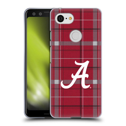 University Of Alabama UA The University Of Alabama Art Tartan Soft Gel Case for Google Pixel 3