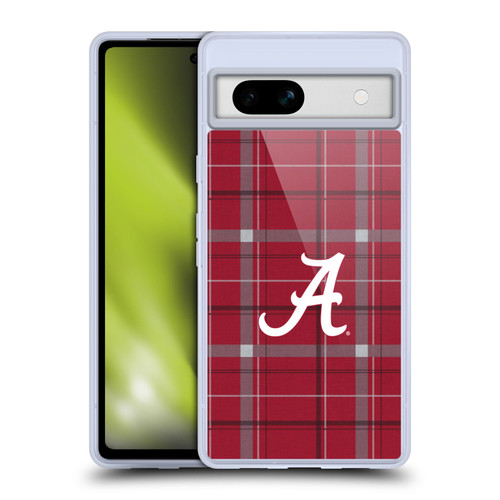 University Of Alabama UA The University Of Alabama Art Tartan Soft Gel Case for Google Pixel 7a