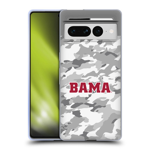 University Of Alabama UA The University Of Alabama Art Camou Winter Soft Gel Case for Google Pixel 7 Pro