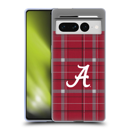 University Of Alabama UA The University Of Alabama Art Tartan Soft Gel Case for Google Pixel 7 Pro