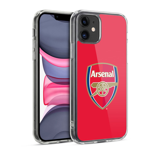 Arsenal FC Crest 2 Full Colour Red Soft Gel Case for Apple iPhone 11