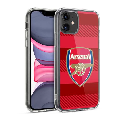 Arsenal FC Crest 2 Training Red Soft Gel Case for Apple iPhone 11