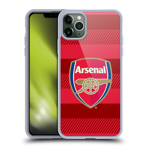 Arsenal FC Crest 2 Training Red Soft Gel Case for Apple iPhone 11 Pro Max & MagSafe