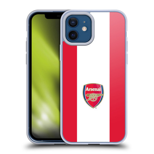 Arsenal FC Crest 2 Stripes 2 Soft Gel Case for Apple iPhone 12 / iPhone 12 Pro & MagSafe