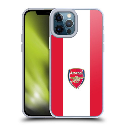 Arsenal FC Crest 2 Stripes 2 Soft Gel Case for Apple iPhone 12 Pro Max & MagSafe