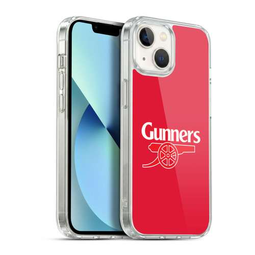 Arsenal FC Crest 2 Gunners Red Soft Gel Case for Apple iPhone 13