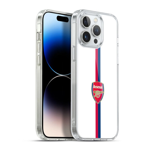 Arsenal FC Crest 2 Stripes 1 Soft Gel Case for Apple iPhone 13 Pro Max & MagSafe