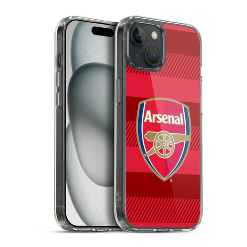 Arsenal FC Crest 2 Training Red Soft Gel Case for Apple iPhone 15 Plus & MagSafe
