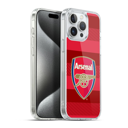 Arsenal FC Crest 2 Training Red Soft Gel Case for Apple iPhone 15 Pro Max & MagSafe