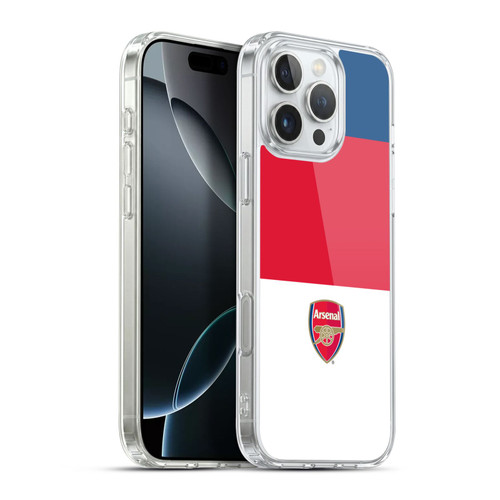 Arsenal FC Crest 2 Stripes 4 Soft Gel Case for Apple iPhone 16 Pro Max & MagSafe