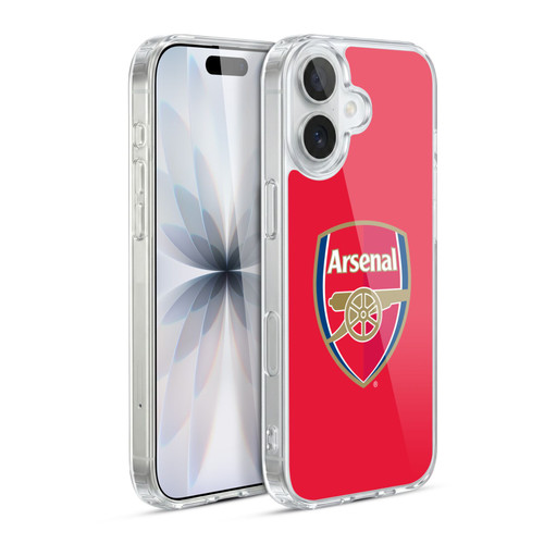 Arsenal FC Crest 2 Full Colour Red Soft Gel Case for Apple iPhone 17