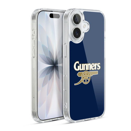 Arsenal FC Crest 2 Gunners Blue Soft Gel Case for Apple iPhone 17