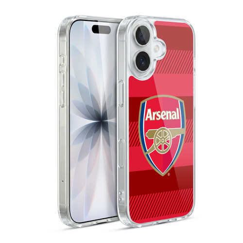 Arsenal FC Crest 2 Training Red Soft Gel Case for Apple iPhone 17