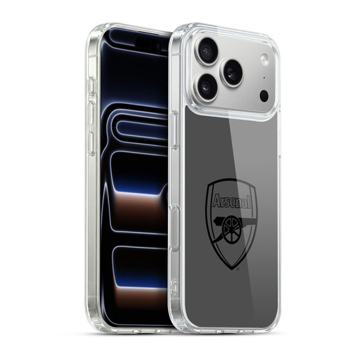 Arsenal FC Crest 2 Black Logo Soft Gel Case for Apple iPhone 17 Pro Max