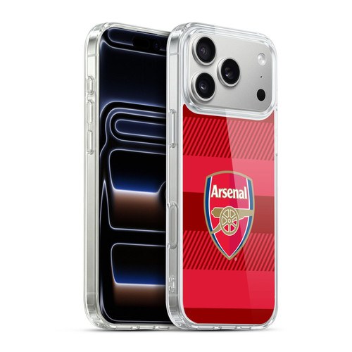 Arsenal FC Crest 2 Training Red Soft Gel Case for Apple iPhone 17 Pro Max