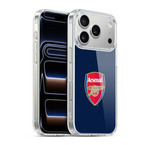 Arsenal FC Crest 2 Full Colour Blue Soft Gel Case for Apple iPhone 17 Pro