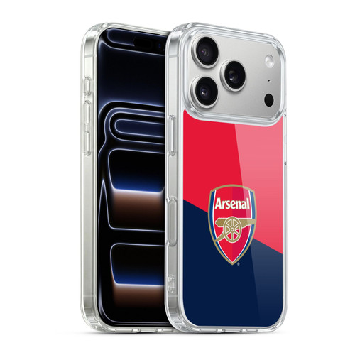 Arsenal FC Crest 2 Red & Blue Logo Soft Gel Case for Apple iPhone 17 Pro
