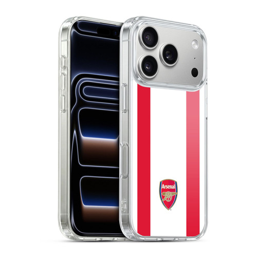 Arsenal FC Crest 2 Stripes 2 Soft Gel Case for Apple iPhone 17 Pro