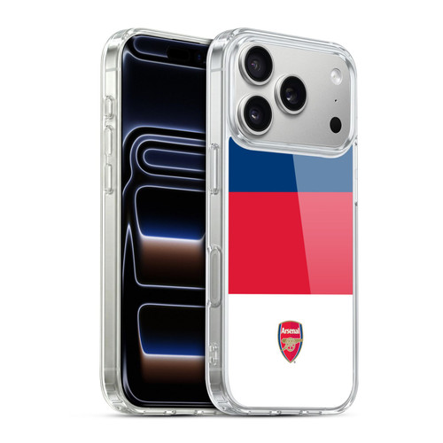 Arsenal FC Crest 2 Stripes 4 Soft Gel Case for Apple iPhone 17 Pro