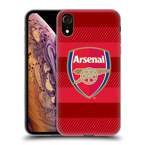Arsenal FC Crest 2 Training Red Soft Gel Case for Apple iPhone XR