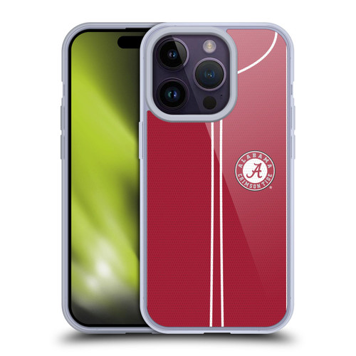 University Of Alabama UA The University Of Alabama Baseball Jersey Soft Gel Case for Apple iPhone 14 Pro & MagSafe