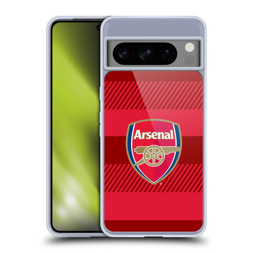 Arsenal FC Crest 2 Training Red Soft Gel Case for Google Pixel 8 Pro