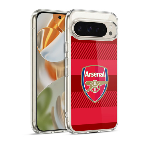 Arsenal FC Crest 2 Training Red Soft Gel Case for Google Pixel 9 / Pixel 9 Pro