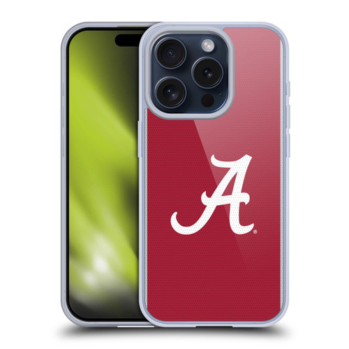 University Of Alabama UA The University Of Alabama Football Jersey Soft Gel Case for Apple iPhone 15 Pro & MagSafe