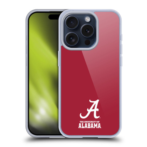 University Of Alabama UA The University Of Alabama Logo Soft Gel Case for Apple iPhone 15 Pro & MagSafe
