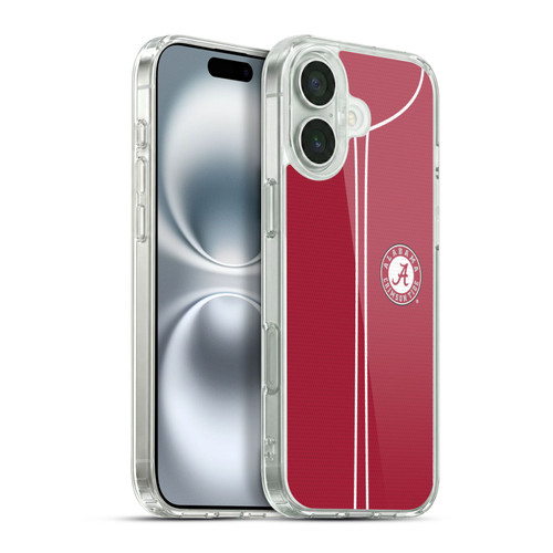University Of Alabama UA The University Of Alabama Baseball Jersey Soft Gel Case for Apple iPhone 16 Plus & MagSafe