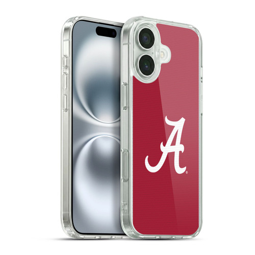 University Of Alabama UA The University Of Alabama Football Jersey Soft Gel Case for Apple iPhone 16 Plus & MagSafe