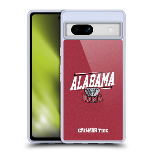 University Of Alabama UA The University Of Alabama Double Bar Soft Gel Case for Google Pixel 7a