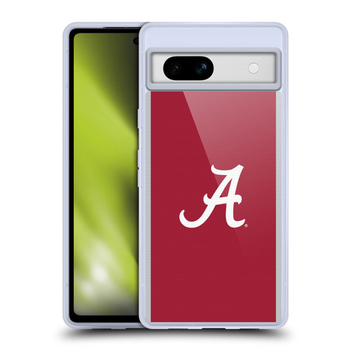 University Of Alabama UA The University Of Alabama Football Jersey Soft Gel Case for Google Pixel 7a