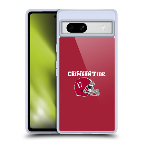 University Of Alabama UA The University Of Alabama Helmet Logotype Soft Gel Case for Google Pixel 7a