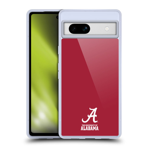University Of Alabama UA The University Of Alabama Logo Soft Gel Case for Google Pixel 7a