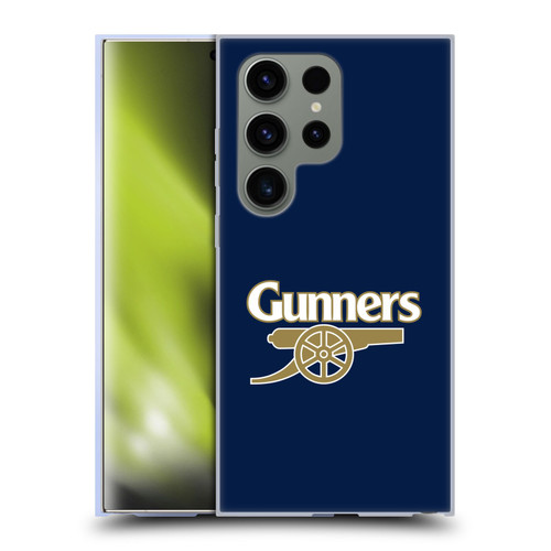 Arsenal FC Crest 2 Gunners Blue Soft Gel Case for Samsung Galaxy S24 Ultra 5G