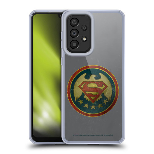 Superman DC Comics Logos Distressed Look Badge Soft Gel Case for Samsung Galaxy A33 5G (2022)