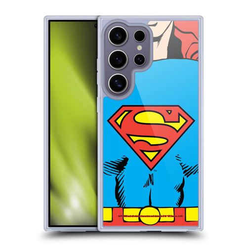 Superman DC Comics Logos Classic Costume Soft Gel Case for Samsung Galaxy S25 Ultra & MagSafe
